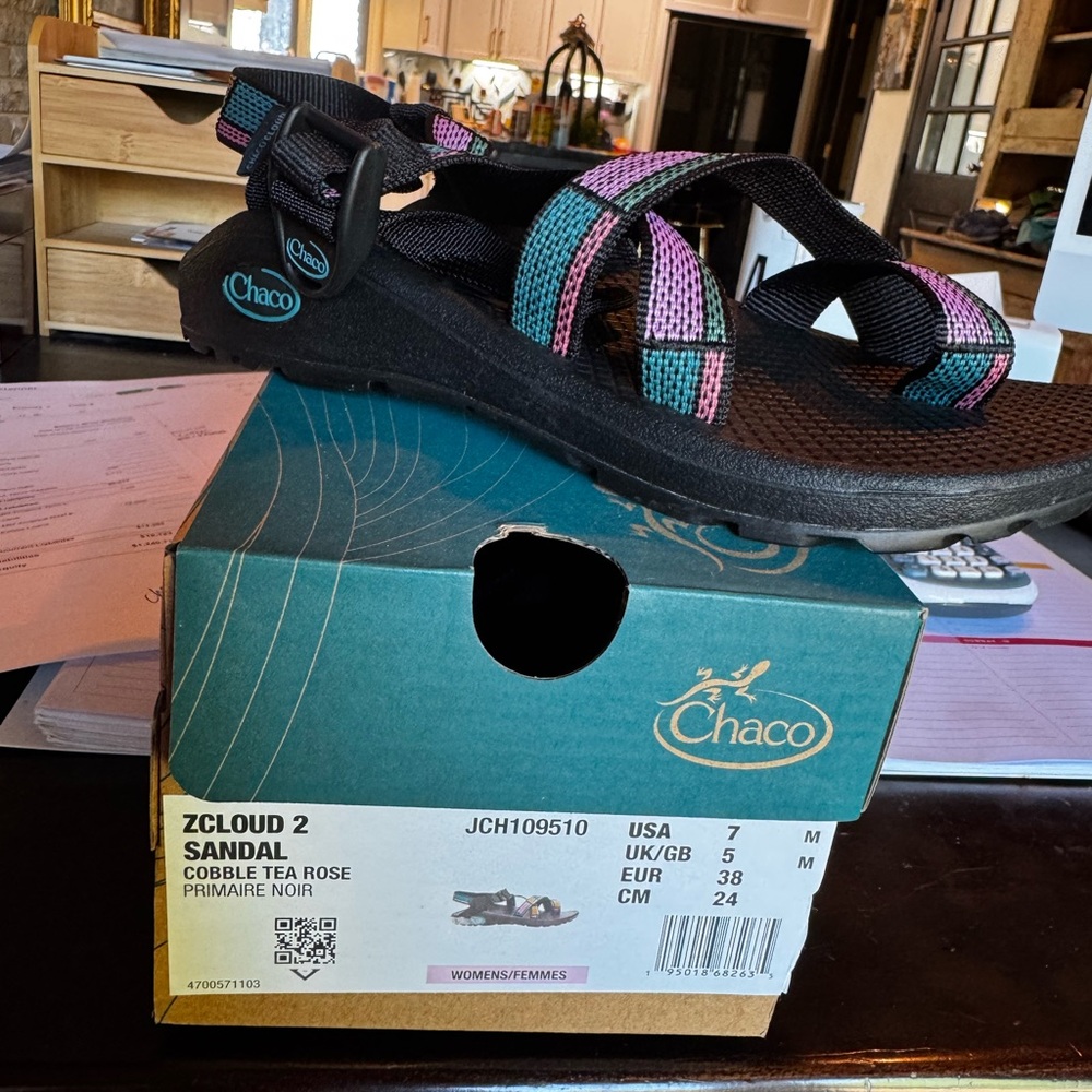 Chaco ZCloud 2 Sandals - Black and Multicolor